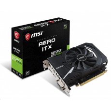 MSI VGA NVIDIA GeForce GTX 1050 Ti AERO ITX 4G OC, 4GB GDDR5, 1xHDMI, 1xDP, 1xDVI MSI VGA NVIDIA GeForce GTX 1050 Ti AERO ITX 4G OC, 4GB GDDR5, 1xHDMI, 1xDP, 1xDVI