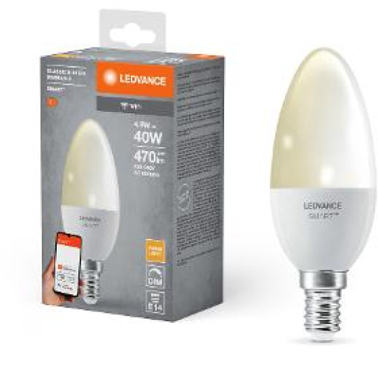 Žiarovka SMART+WiFi CLASSIC B 40 FR 4,9W/DIM E14