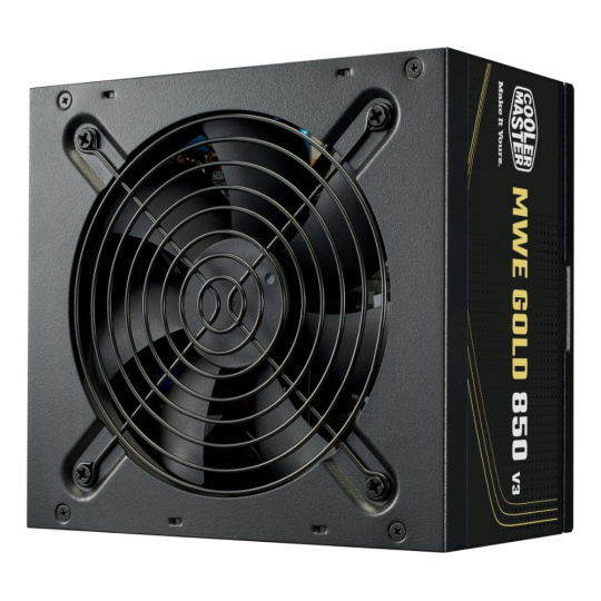 Cooler Master zdroj MWE Gold 850W V3, 120mm, 80+ Gold, ATX 3.1 Cooler Master zdroj MWE Gold 850W V3, 120mm, 80+ Gold, ATX 3.1