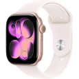 Apple Watch Series 11 GPS + Cellular 42mm Rose Gold Aluminium Case with Light Blush Sport Band - M/L