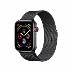 RhinoTech ocelový řemínek milánský tah pro Apple Watch 38 / 40 / 41mm černý