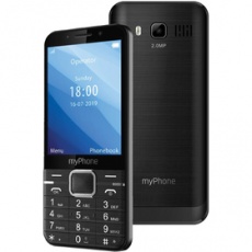 Mobilný telefón Up tlačidlový čierny myPhone Mobilný telefón Up tlačidlový čierny myPhone