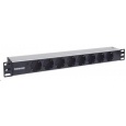 Intellinet 19" 1.5U Rackmount 8-Way Power Strip - nemecký typ, distribučný panel, 8x DE zásuvka, 1.6 m kábel