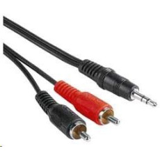 PREMIUMCORD Audio kábel 3,5 mm Jack - 2x Cinch 2 m (M/M, stereo)