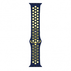 RhinoTech sportovní řemínek pro Apple Watch 38 / 40mm Modro-žlutý