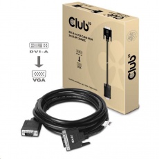 BAZAR Club3D kabel DVI-A na VGA, 3m, 28 AWG_Rozbaleno BAZAR Club3D kabel DVI-A na VGA, 3m, 28 AWG_Rozbaleno