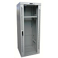 LEXI-Net 19" stojanový rozvaděč 45U 800x800 rozebiratelný, ventilace, termostat, kolečka, 600kg, sklo, rozložený, šedý