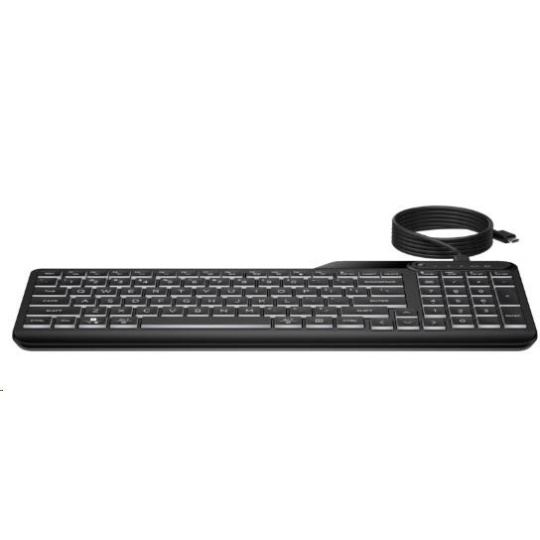 HP 400 Backlit Wired Keyboard - drátová podsvícená klávesnice CZ/SK