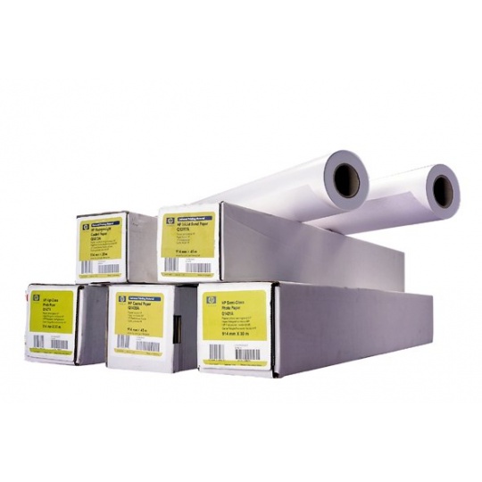 Univerzálny lepiaci papier HP, 106 mikrónov (4.2 mil) - 80 g/m2 (21 lbs) - 610 mm x 45.7 m , Q1396A
