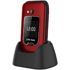 Mobilný telefón Halo 25 Senior red, charging stand CPA