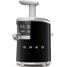 Smeg SJF01BLEU šnekový odšťavňovač, 150 W, 43 RPM, nádoba na sběr šťávy 500 ml, 50's Style, černý