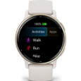 Smart hodinky vívoactive 5 Ivory/Cream Gold GARMIN