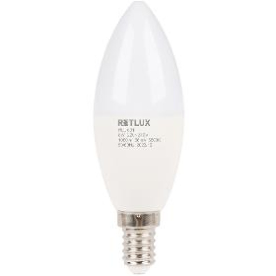 LED Candle RLL 631 C37 E14 candle 8W DL D RETLUX