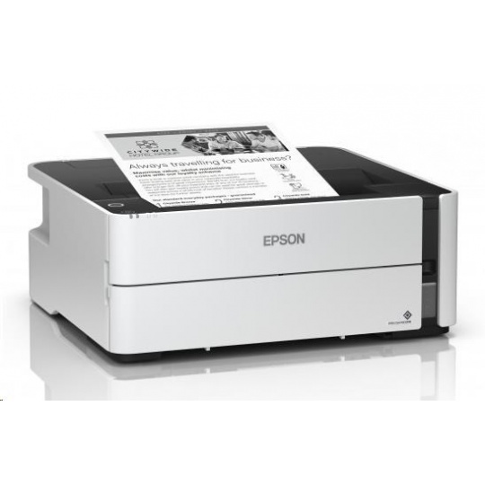 Atramentová tlačiareň EPSON EcoTank Mono M1170, A4, 1200x2400dpi, 39 str./min, USB, duplex, 3 roky záruka po registrácii.