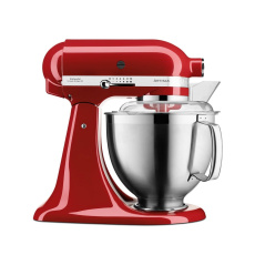 KitchenAid Artisan 5KSM185PSEER Kuchyňský robot - 10 rychlostí, planetární systém, celokovová konstrukce, král. červená KitchenAid Artisan 5KSM185PSEER Kuchyňský robot - 10 rychlostí, planetární systém, celokovová konstrukce, král. červená