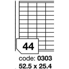 RAYFILM Štítky 52,5x25,4mm univerzálne biele *R0100.0303A, 100 listů RAYFILM Štítky 52,5x25,4mm univerzálne biele *R0100.0303A, 100 listů