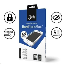 3mk tvrzené sklo HardGlass MAX pro Xiaomi Redmi Note 8 Pro, černá