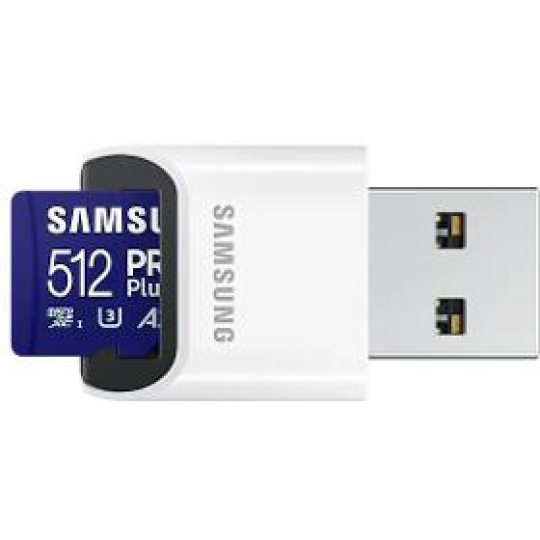 Pamäťová karta MicroSDXC 512GB PRO Plus+USB adp SAMSUNG