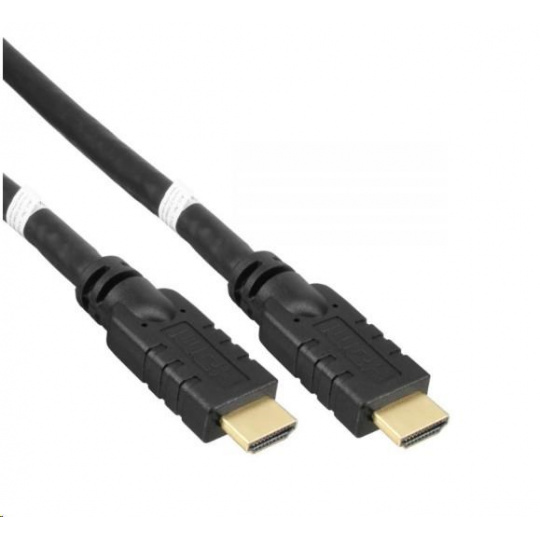 Vysokorýchlostný HDMI kábel PREMIUMCORD s Ether.4K@60Hz, so zosilňovačom, 10 m, 3x tienenie, M/M, pozlátené konektory