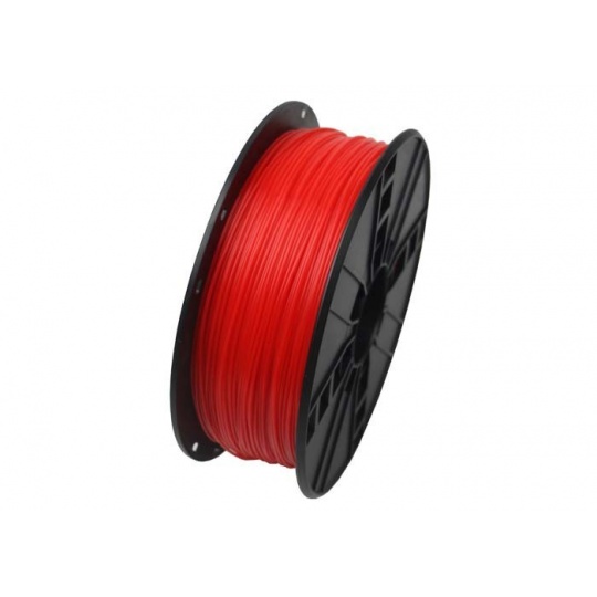 GEMBIRD Tlačová struna (vlákno) ABS, 1,75 mm, 1 kg, fluorescenčná, červená