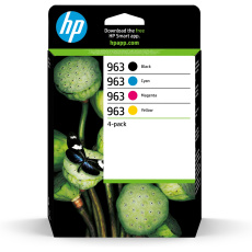 HP 963 CMYK Original Ink Cartridge 4-Pack (700 / 700 / 700 / 1,000 pages) HP 963 CMYK Original Ink Cartridge 4-Pack (700 / 700 / 700 / 1,000 pages)