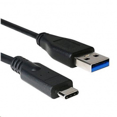 C-TECH kabel USB 2.0 AM na USB-C (AM/CM), 1m, černá