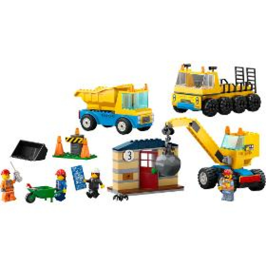 LEGO City Stavebná dodávka a demolačný žeriav60391