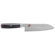 MIYABI japonský nůž 5000 FC-D Santoku, 18 cm, 61 HRC, damašek, rukojeť Pakka Wood