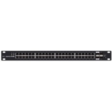 UBNT EdgeSwitch ES-48-500W [70Gbps, 500W, aktívny (802.3af/at) a pasívne (24 V) PoE, 2xSFP, 2xSFP+, L2/L3]