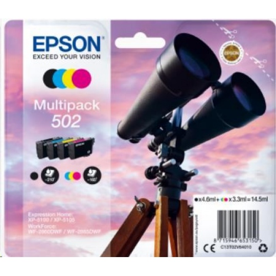Atrament EPSON Multipack "Binoculars" 4-farebný atrament 502