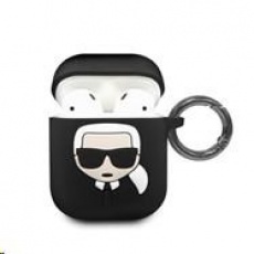 Karl Lagerfeld Silikonový Kryt pro Airpod Black Karl Lagerfeld Silikonový Kryt pro Airpod Black
