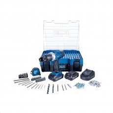 Scheppach DTB20ProS - Set aku 2-rychlostního příklepového vrtacího šroubováku 20 V a 206 ks příslušenství Scheppach DTB20ProS - Set aku 2-rychlostního příklepového vrtacího šroubováku 20 V a 206 ks příslušenství