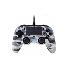 BAZAR - Nacon Wired Compact Controller - ovladač pro PlayStation 4 - camo grey - Poškozený obal (Komplet)