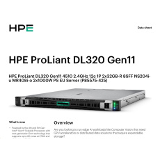 HPE PL DL320g11 4510 (2.4/12C) 2x32G (p64706) NS204(2x480) MR408i-o 8SFF 2x1000W 2p1G Smart Choice HPE PL DL320g11 4510 (2.4/12C) 2x32G (p64706) NS204(2x480) MR408i-o 8SFF 2x1000W 2p1G Smart Choice