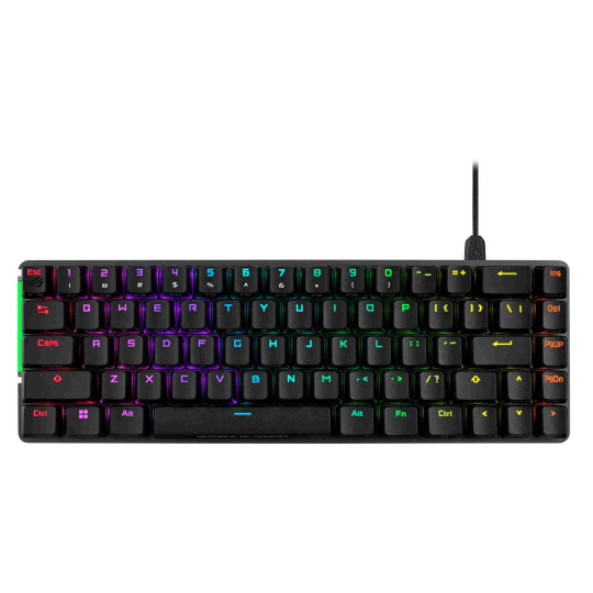 ASUS Klávesnice ROG FALCHION ACE HFX, Mechanická, Magnetický switch, USB, US, černá