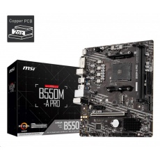 MSI MB Sc AM4 B550M-A PRO, AMD B550, 2xDDR4, 1xHDMI, 1xDVI, mATX MSI MB Sc AM4 B550M-A PRO, AMD B550, 2xDDR4, 1xHDMI, 1xDVI, mATX