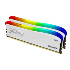 DIMM DDR4 32GB 3200MT/s CL16 (Kit of 2) KINGSTON FURY Beast White RGB SE