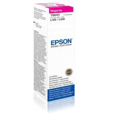 Atramentová tyčinka EPSON T6643 Purpurový atrament 70 ml pre L100/L200/L550/L1300/L355/365