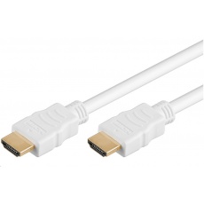 Vysokorýchlostný kábel HDMI + Ethernet PremiumCord, pozlátené konektory, 1.5 m, biela Vysokorýchlostný kábel HDMI + Ethernet PremiumCord, pozlátené konektory, 1.5 m, biela