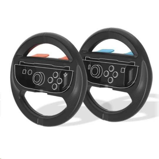 BAZAR - Dvojice volantů pro ovladače Joy-Con 2 - Poškozený obal (Komplet) BAZAR - Dvojice volantů pro ovladače Joy-Con 2 - Poškozený obal (Komplet)