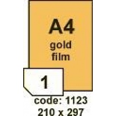 RAYFILM Lesklé zlaté polypropylenové laser etikety 10ks/A4 *R0559.1123G RAYFILM Lesklé zlaté polypropylenové laser etikety 10ks/A4 *R0559.1123G