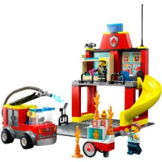 LEGO City Hasičská stanica a auto hasičov 60375