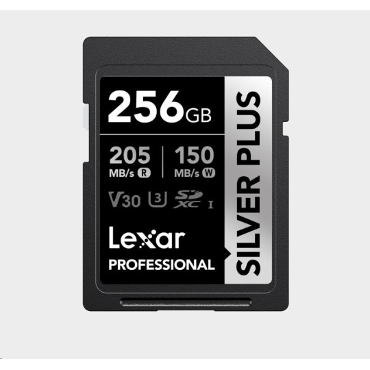 Lexar SDXC Professional SILVER Plus 1066x UHS-I/U3/A2/4K R205/W150 (V30) 256GB