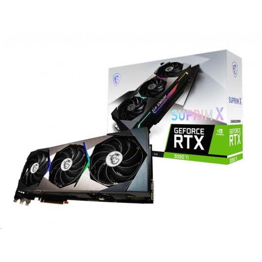 MSI VGA NVIDIA GeForce RTX 3090 Ti SUPRIM X 24G, RTX 3090 Ti, 24GB GDDR6X, 3xDP, 1xHDMI