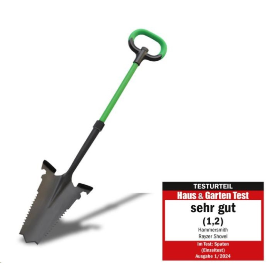 Hammersmith Rayzer Shovel rýč, rýč se špičatou čepelí, pilovité strany, 114cm