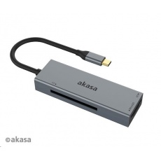 AKASA čtečka karet AK-CR-09BK 3-in-1 (CF, SD, microSD), externí, USB 3.2 Type-C AKASA čtečka karet AK-CR-09BK 3-in-1 (CF, SD, microSD), externí, USB 3.2 Type-C