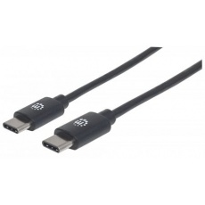 MANHATTAN Hi-Speed USB-C kábel, Type-C Male to Type-C Male, 0,5 m, čierny