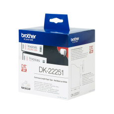 BROTHER DK-22251 (papierová rolka červeno-čierna na bielom pozadí) 62 mm x 15,24 m BROTHER DK-22251 (papierová rolka červeno-čierna na bielom pozadí) 62 mm x 15,24 m