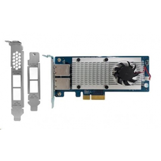 QNAP LAN-10G2T-X550 Síťová rozšiřující karta sítě 10 GbE se dvěma porty 10GBASE-T