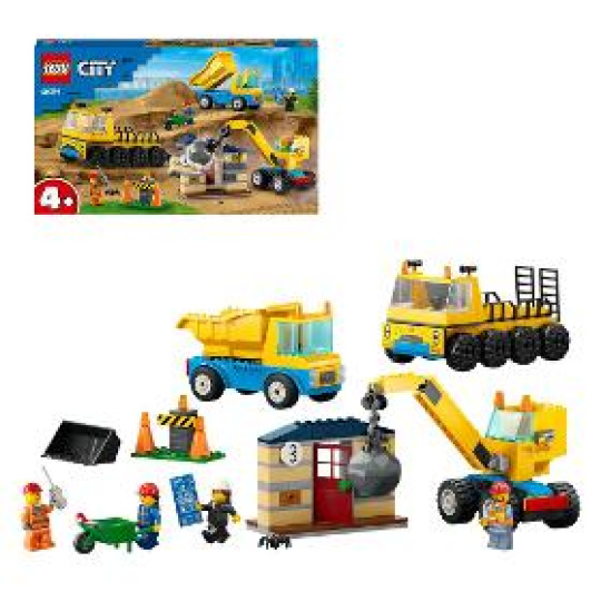 LEGO City Stavebná dodávka a demolačný žeriav60391